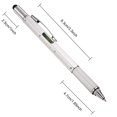 thumbnail image 4 of Zhanmai 4 Pieces Gift Pen for Men 6 in 1 Multitool Tech Tool Pen Screwdriver Pen with Ruler, Levelgauge, Ballpoint Pen and Pen Refills, Unique Gifts for Men (Gold, Black, Silver, Yellow), 4 of 4