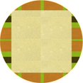 thumbnail image 1 of Ahgly Company Machine Washable Indoor Round Transitional Sedona Brown Area Rugs, 6' Round, 1 of 7