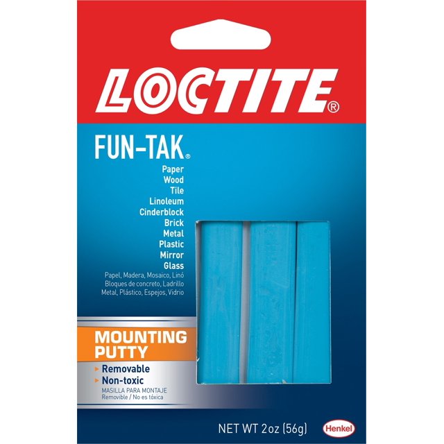 Loctite Fun-Tak Pâte de Montage - 2 Oz Transparente - 1865809