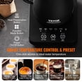 thumbnail image 3 of VEVOR Electric Gooseneck Kettle 1L, Temperature Control Pour Over Coffee Kettle with 5 Variable Presets, 304 Food Grade Stainless Steel Hot Water Tea Boiler & Boil-Dry Protection, Keep Warm, 1200W, 3 of 9