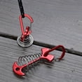 thumbnail image 1 of Fasiaou Clous d'Arête de Poisson d'Extérieur à Ressort pour Tentes et Bâches, Pinces de Tension en Corde de Résine pour Camping et Randonnée, Sécuritaires et Ajustables, Rouge, G, 1 of 6