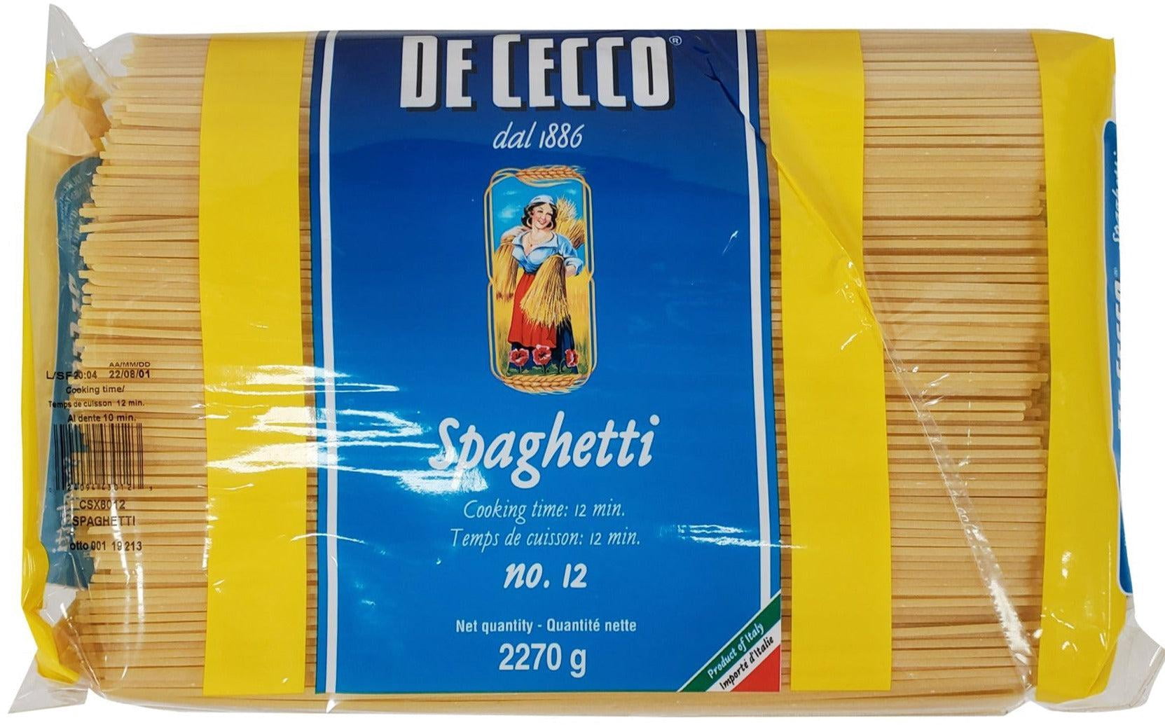 DeCecco - Pasta - Spaghetti - 5lb - 1ct - Superior Sauce Grip & Firm Al Dente Texture (1ct)