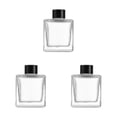 thumbnail image 1 of kurtrusly 1/2/3/5 Empty Square Glass Diffuser For Fragrance - Thickened Bottom Anti-Slide With Excellent 200ml 3PCS, 1 of 6