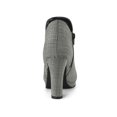 thumbnail image 2 of Unique Bargains Bottes à Talon Épais à Bout Rond pour Femmes, 2 of 8
