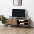 thumbnail image 2 of HOMCOM TV Cabinet Entertainment Center w/ Sliding Door Living Room Coffee, 2 of 9