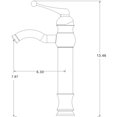 thumbnail image 4 of American Imaginations AI-33689 Deck Mount CUPC Approved Lead Free Brass Faucet Set In Chrome Color - Drain Incl., 4 of 7
