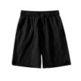 thumbnail image 4 of Styesk Shorts pour Hommes Nouvelle Couleur Unie Mode Décontractée Short Ample à Cordon d'Exercice, 4 of 7
