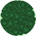 thumbnail image 1 of Ahgly Tapis Rond Lavable en Machine Intérieur Transitionnel Vert Émeraude Profond, 7 Pieds Rond, 1 of 7