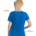 thumbnail image 3 of Landau ProFlex Haut de Blouse Médicale pour Femmes : 3 Poches, Coupe Moderne Ajustée, Col en V Extensible 4169, 3 of 4
