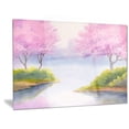 thumbnail image 1 of Design Art Flowering Trees over River Landscape Metal Wall Art, 1 of 1