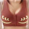 thumbnail image 2 of Timegard Front Closure Bras for Women Button Full Coverage High Support Breathable Comfort Wireless Bras, 2 of 7