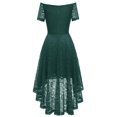 thumbnail image 4 of WEAIXIMIUNG Robes Tendance pour Invitées de Mariage pour Femmes Printemps 2024 Grande Taille Robe à Épaules Dénudées Asymétrique en A Robe de Cocktail de Mariage Rouge P, 4 of 4
