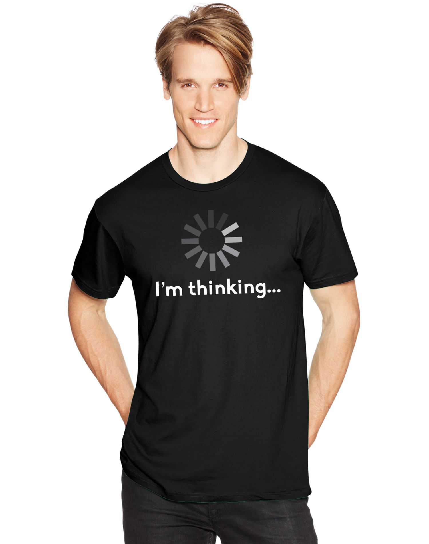 Hanes Mens Graphic Tee, M, Im Thinking