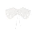 thumbnail image 1 of INSPIRE CHIC Detachable False Collar, Embroidery Mini Cape Neck Ruff Dickey Fake Collar for Blouse White-7, 1 of 5