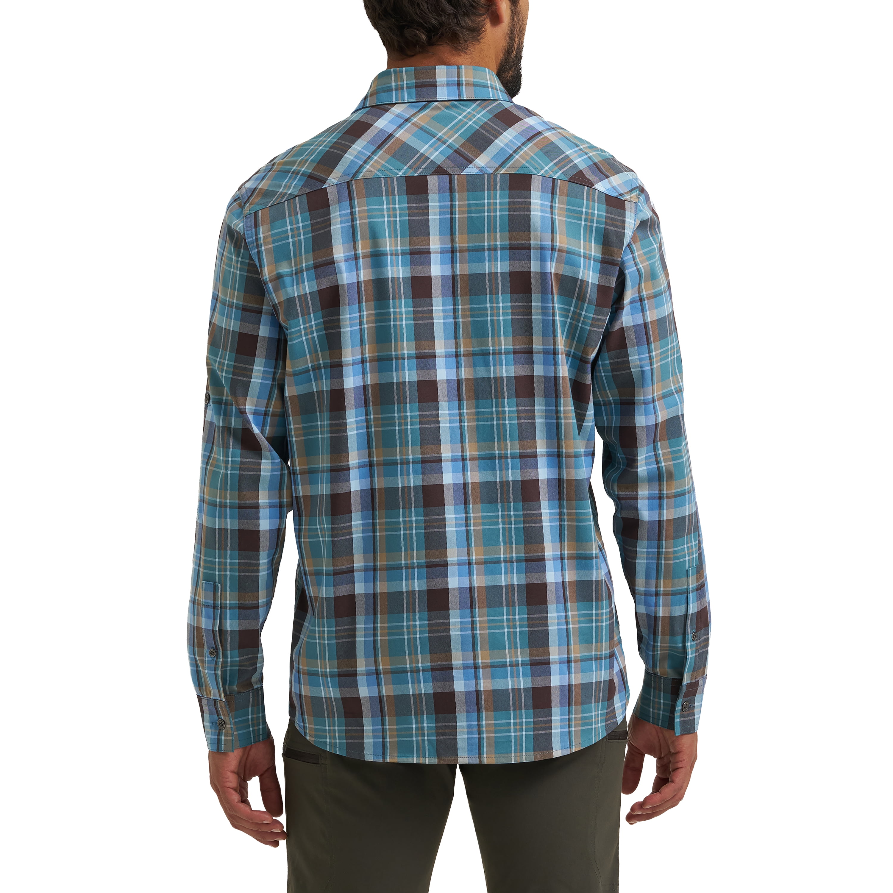 Wrangler® Men's Outdoor Top, Long Sleeve, Blue