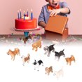 thumbnail image 4 of Mini Dog Figurines Toy Set,Dogs Animals Toy For Cake Toppers Easter Eggs Christmas Birthday Gift, 4 of 8