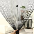 thumbnail image 1 of PiccoCasa 1 Panel Home Door String Curtain Fringe Panel, 39"x79" Black, 1 of 6