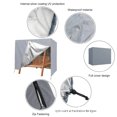 thumbnail image 4 of Outdoor Swing Cover for 3-Seat Porch Swing - Waterproof Dirt Proof Fabric with Drawstring, 4 of 6