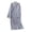 Grey, variant on Amzcrzy Mens Robe Solid Color Warm Flannel Men's Bathrobes Fashion Long Sleeve Drawstring Men's Sleepwear with Pocket M