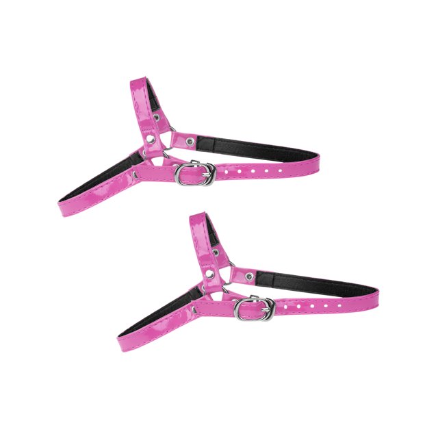 INSPIRE CHIC Sangles de Chaussures Antidérapantes Amovibles et Ajustables pour Femmes avec Boucle aubergine Lustrée 20,5 Cm/8,07 Pouces