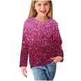 thumbnail image 1 of WRKEKC Chemises à Manches Longues pour Filles, T-Shirts à Manches Longues pour Filles, Chemises à Manches Longues à Imprimés pour Filles Jolis Chandails Ras du Cou Blouses Habillées Décontractées Vêtements, 1 of 6