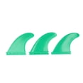 thumbnail image 2 of PVC Surfboard Fins, 3pcs Waterproof Sturdy Thruster Fins Environmental Friendly  for Stand Up Paddle Green, 2 of 7