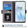 thumbnail image 2 of OnePlus 8 Pro Case, iCoverCase Genuine Leather Wallet Case Slim Fit Folio Book Design with Stand and Card Slots Flip Case Cover for OnePlus 8 Pro (Gray), 2 of 5