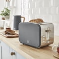 thumbnail image 4 of Swan Nordic 2 Slice Toaster - Grey, 4 of 8