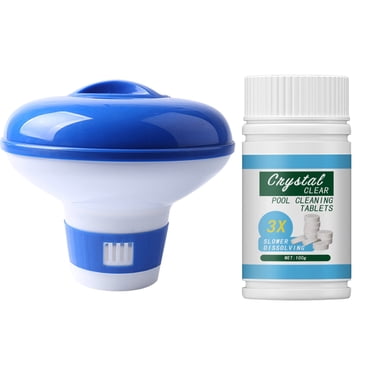 Liquidation Aujourd'hui! Ensemble de 100 G+une Boîte JIASEN Comprimés de Chlore pour Piscine et Spa Comprimés de Chlore Transparents Efficaces pour Piscine Longue Durée pour Piscine