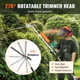thumbnail image 3 of VEVOR 43CC 6-in-1 Multi-Functional Trimming Tools, Gas Hedge Trimmer, Weed Eater, String Trimmer, Brush Cutter, Edger, Pole Saw Chainsaw Pruner with Extension Pole, 3 of 9