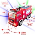 thumbnail image 3 of Luminous Fire Truck Toys For Kids With Light Sound, Childrens Gift, Beautiful 3D Effects, 3 of 8
