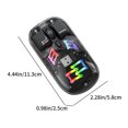 thumbnail image 2 of Mouse Mouse Wireless Transparent Wireless Mouse 2.4G/Bluetooth 5.0 2 Mode Connection Type-C Rechargeable Mouse Standard Magnetic Rgb Lighting Usb Mouse Wireless, 2 of 7