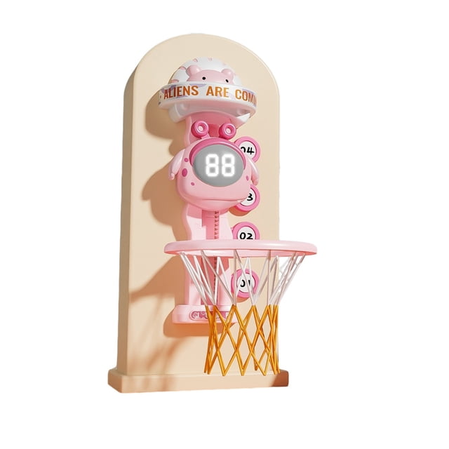 Hearth & Gear Interactive Basketball Hoop Toy For Kids With LED Score Counter Voice Prompt Educational Sports Game Indoor Play For Ages 3 And Up Handheld Math Games for Kids Animal Matching Game for