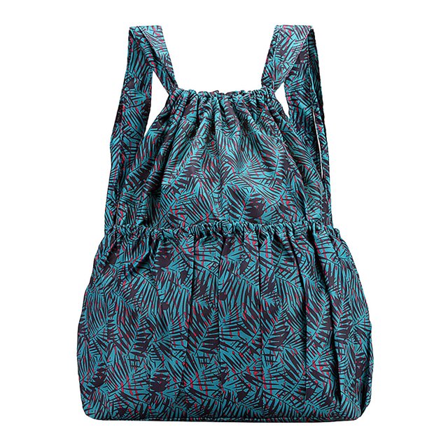 XZNGL Womens Large Capacity Flower Ethnic Style Waterproof Nylon Shoulders Backpacks