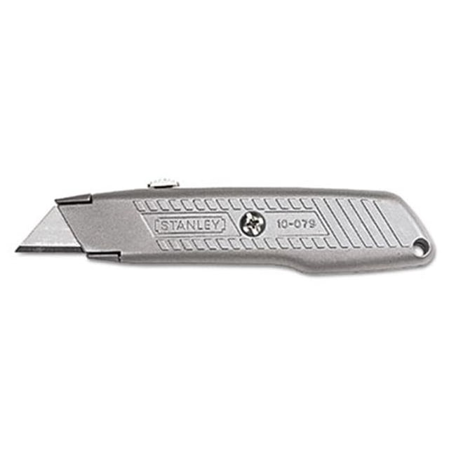 Stanley Bostitch 10079 Couteau Utilitaire Rétractable à Emboîtement Métallique - Gris