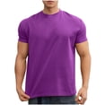thumbnail image 2 of Weiqiqre T-Shirts pour Homme à Blocs de Couleur T-Shirts Décontractés Performance Extérieure Manches Courtes Rafraîchissant en Soie Glacée T-Shirt de Course, 2 of 5