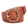 thumbnail image 1 of Ceintures pour Femmes Mode Ceintures en Cuir Souple avec Boucle Anneau en O, 1 of 2