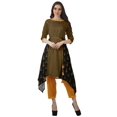 thumbnail image 2 of Moomaya Ensemble Tunique Indienne Haut et Pantalon Manches 3/4 Imprimé Kurta Kurti de Designer pour Femmes, 2 of 6