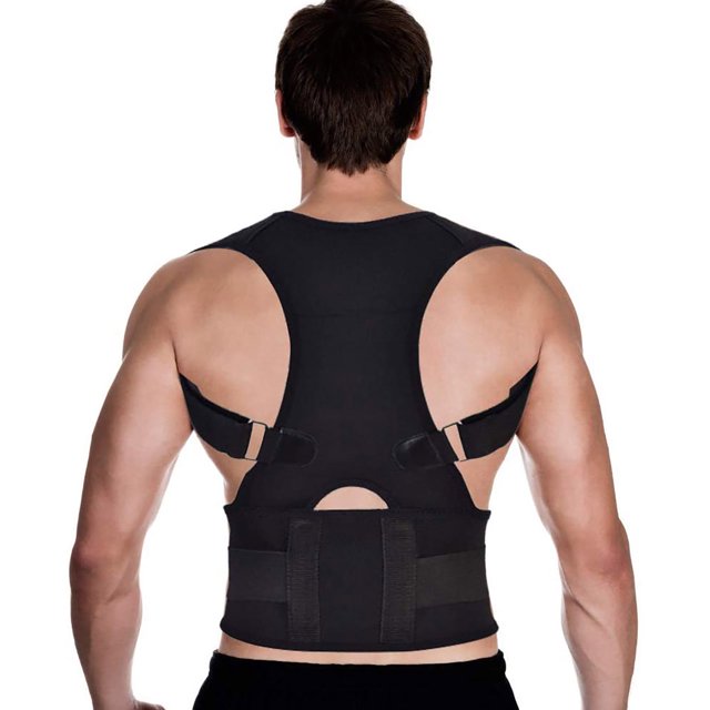 Belt Men Women Elastic Adjustable Shoulder Brace Waist Belt Back Support Posture Corrector