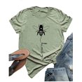 thumbnail image 1 of YourTops T-Shirt Graphique pour Femmes Bee Kind (US L, 4-Vert), 1 of 1