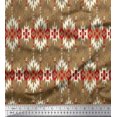 thumbnail image 1 of Soimoi Poly Georgette Fabric Aztec Geometric Decor Fabric Printed Yard 42 Inch Wide, 1 of 3