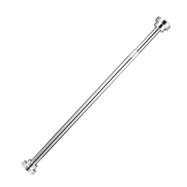 Punch Free Adjustable Clothes Drying Pole Stainless Steel Shower Curtain Rod Retractable Spring Tension Rod for Bathroom Closet (50CM)