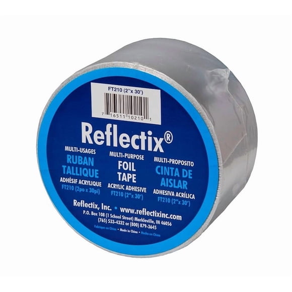 Reflectix Multi Purpose Tape FT21012 Roll; 2 Inch x 30 Foot Length; Double Sided Reflective Foil