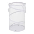 thumbnail image 1 of Grand Panier à Linge en Maille avec Couvercle, Rangement Portable pour l'Organisation de la Maison, 1 of 3