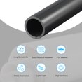 thumbnail image 3 of Uxcell Rigid Round Pipe Black High Impact for Water Pipe 0.83 x 0.98", 3 of 6