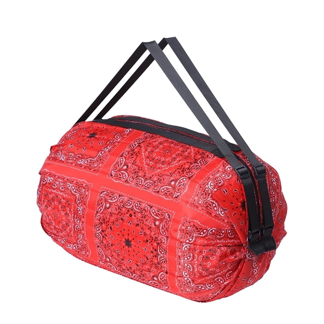 Pompotops Sac de Magasinage Portable Pliable Sac Fourre-Tout Grande Capacité pour Rangement Sacs d'Épicerie Réutilisables Sac de Voyage Liquidation