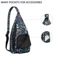 thumbnail image 3 of Tear - resistant Water - resistant Sling Bag with Floral Design for Unisex, 3 of 4