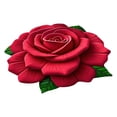 thumbnail image 3 of Feltree 3D Flower Mat Non-Slip Soft Area Rug 24x24 Inch Crystal Velvet for Living Room Bedroom Home Office Decor, 3 of 8