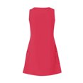thumbnail image 4 of Timegard Robes pour Femmes Col en V Été Décontracté Robes T-Shirt Sortie de Plage Robe Débardeur avec Poches, 4 of 5