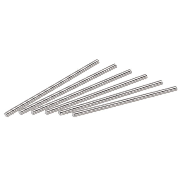 Unique Bargains M5 x 110mm Tige Entièrement Filetée 309 Filetages à Droite en Acier Inoxydable 6 Pack